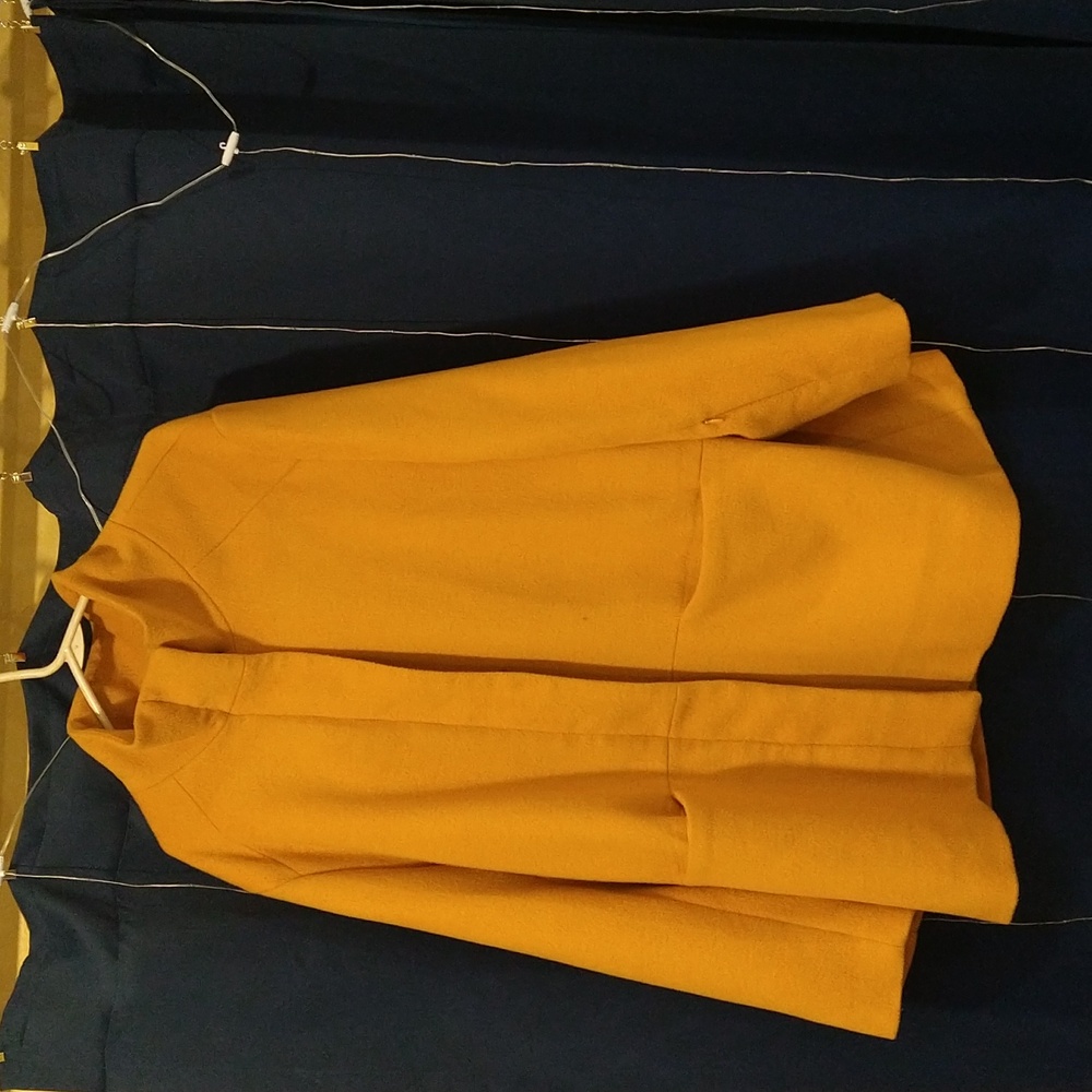 Wool Zip Front Coat, Citrus color, size 3x from feelgoodstore.com